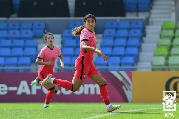 중계 축구 컵 아시안 여자 한국 여자축구