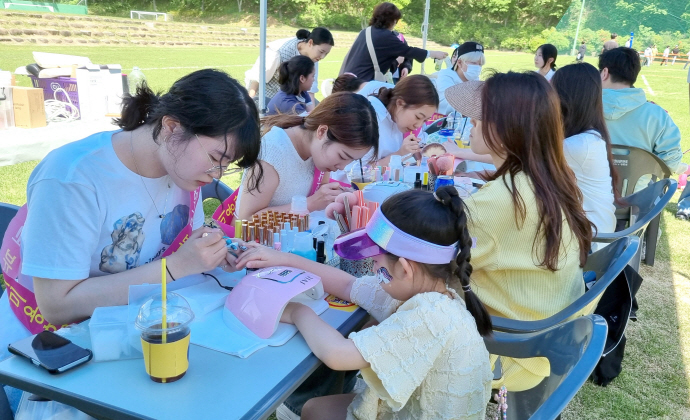 온라인 바카라사이트 뷰티미용학과, 광주전남기자협회 체육대회 재능기부