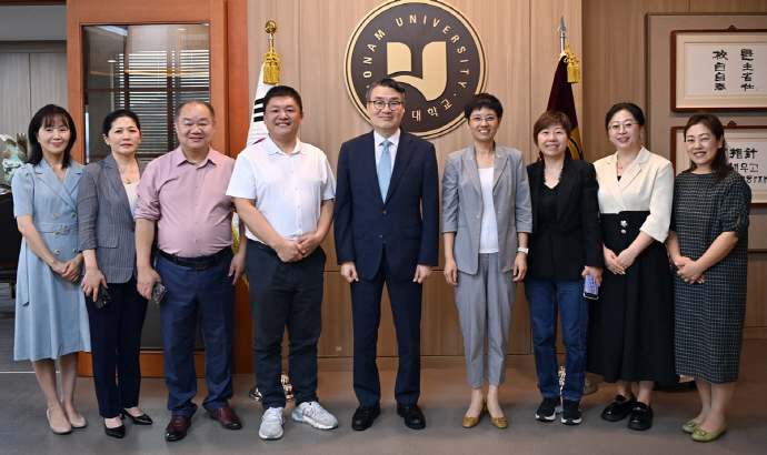 박상철 바카라사이트 소닉 총장, 중국 심천대 방문단과 환담