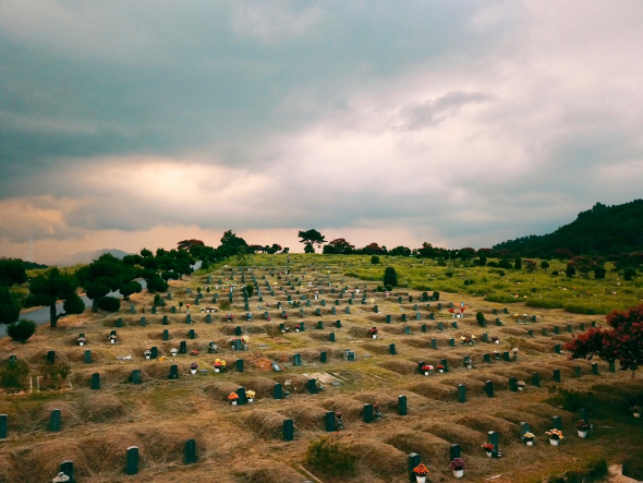 국립5·18민주묘지 민주열사 묘지. 80년 당시 망월동 묘지라고 불렸던 곳.